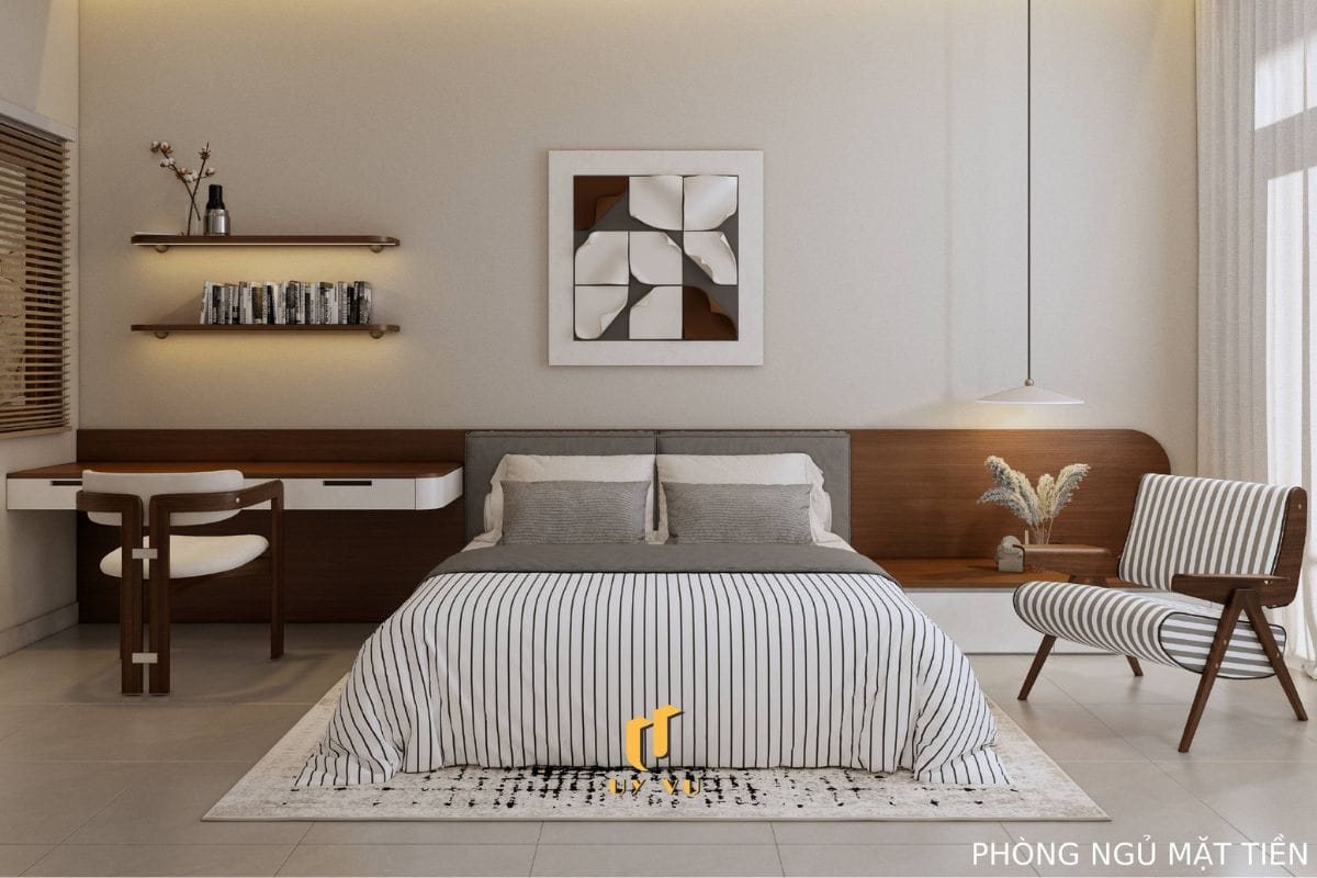 Không gian sống mang dấu ấn riêng của chị Khánh Chi Phòng ngủ mặt tiền sang trọng nhà anh Hoàng