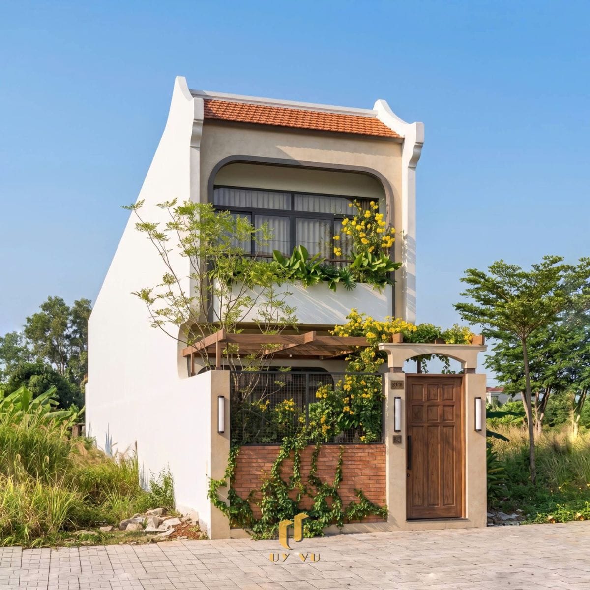 Không gian thoáng mở, thiết kế tinh tế - Nhà chị Hồng Thiết kế mặt tiền nhà chị Hồng