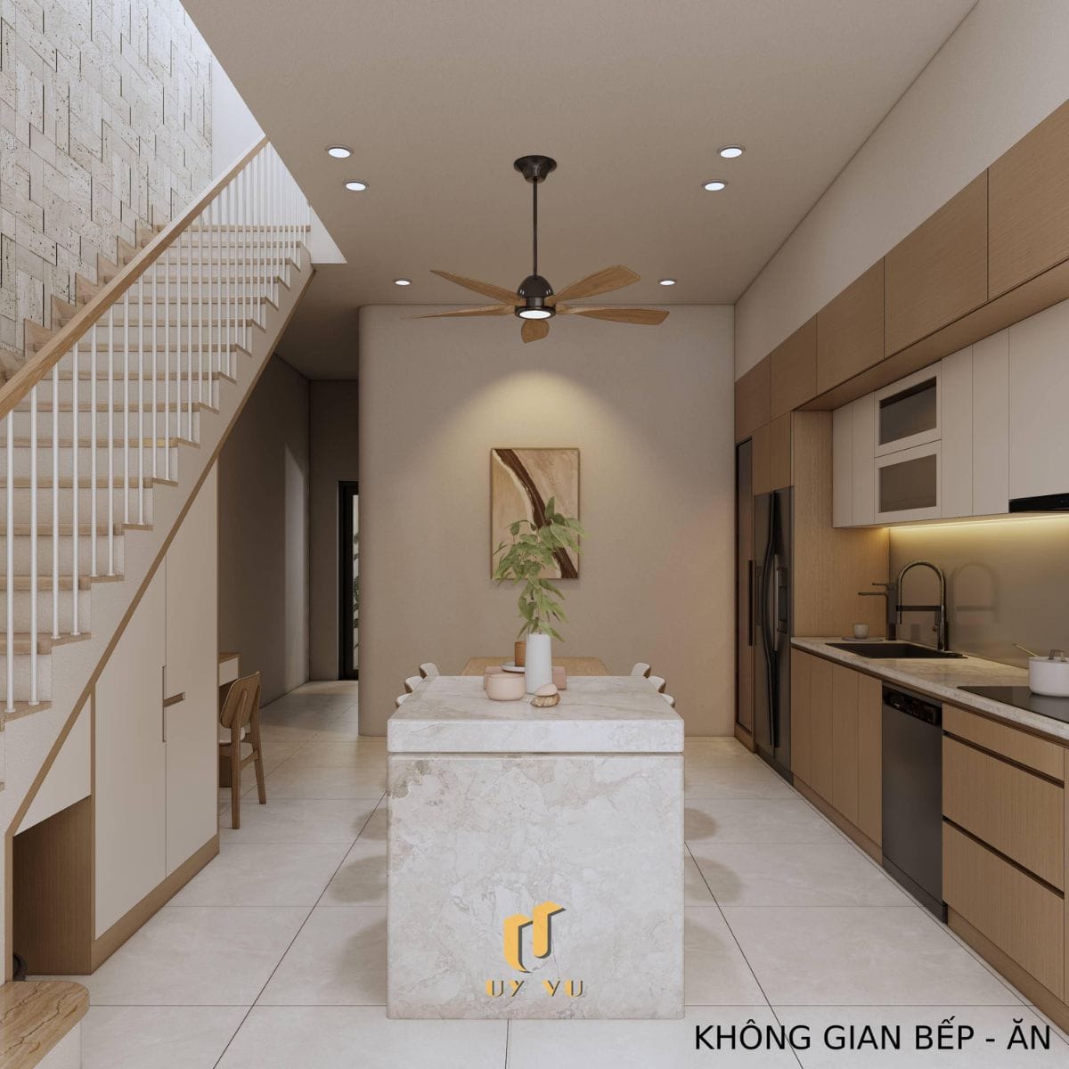 Không gian sống chỉn chu trong từng chi tiết - Nhà anh Lâm Không gian bếp ăn nhà anh Lâm