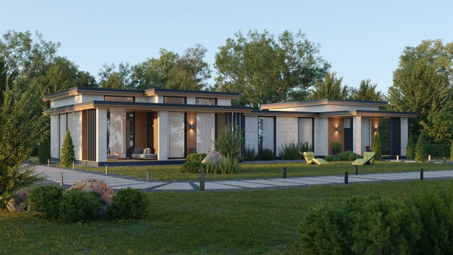 Tổng hợp các mẫu biệt thự hiện đại đẹp được ưa chuộng nhất hiện nay Biệt thự đẹp hiện đại 1 tầng ưu tiên công năng và tiện nghi.