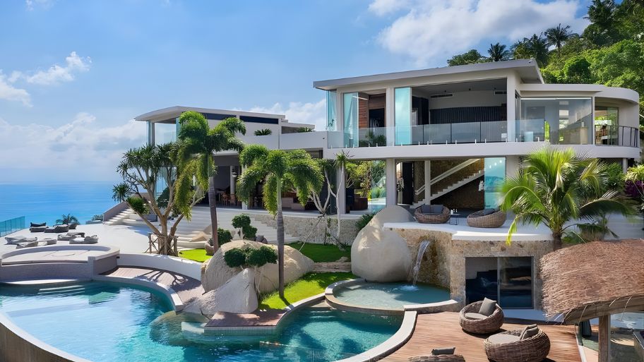 Cảnh quan trong biệt thự biển