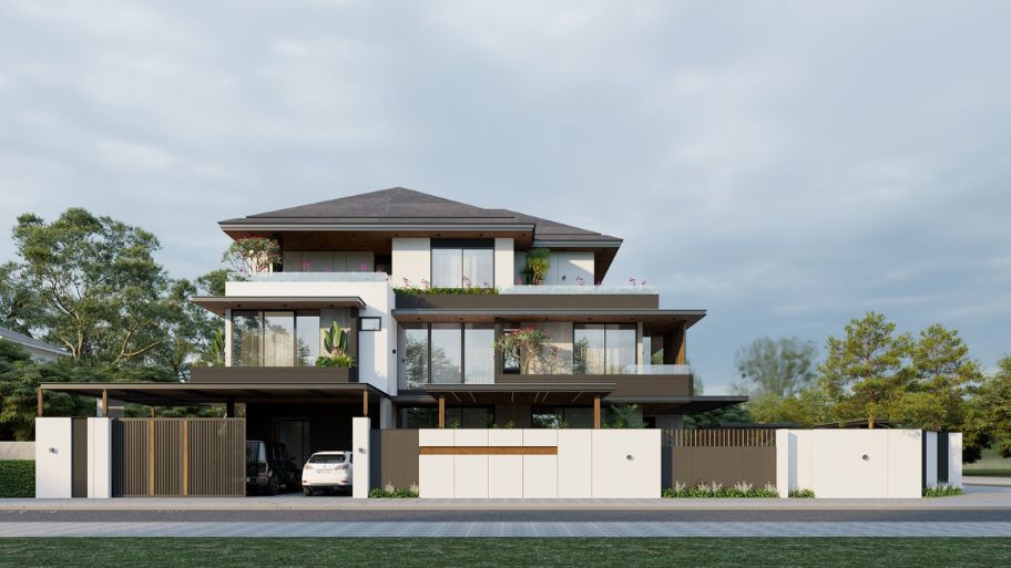 Thiết kế tường rào biệt thự tạo dấu ấn ngay từ ánh nhìn đầu tiên Lựa chọn vật liệu xây dựng phù hợp