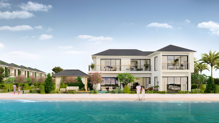 Mẫu biệt thự biển đẹp phong cách châu Âu