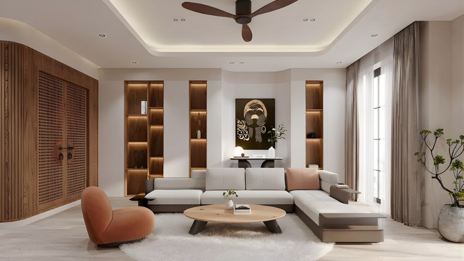 Mẫu thiết kế nội thất nhà liền kề theo phong cách hiện đại