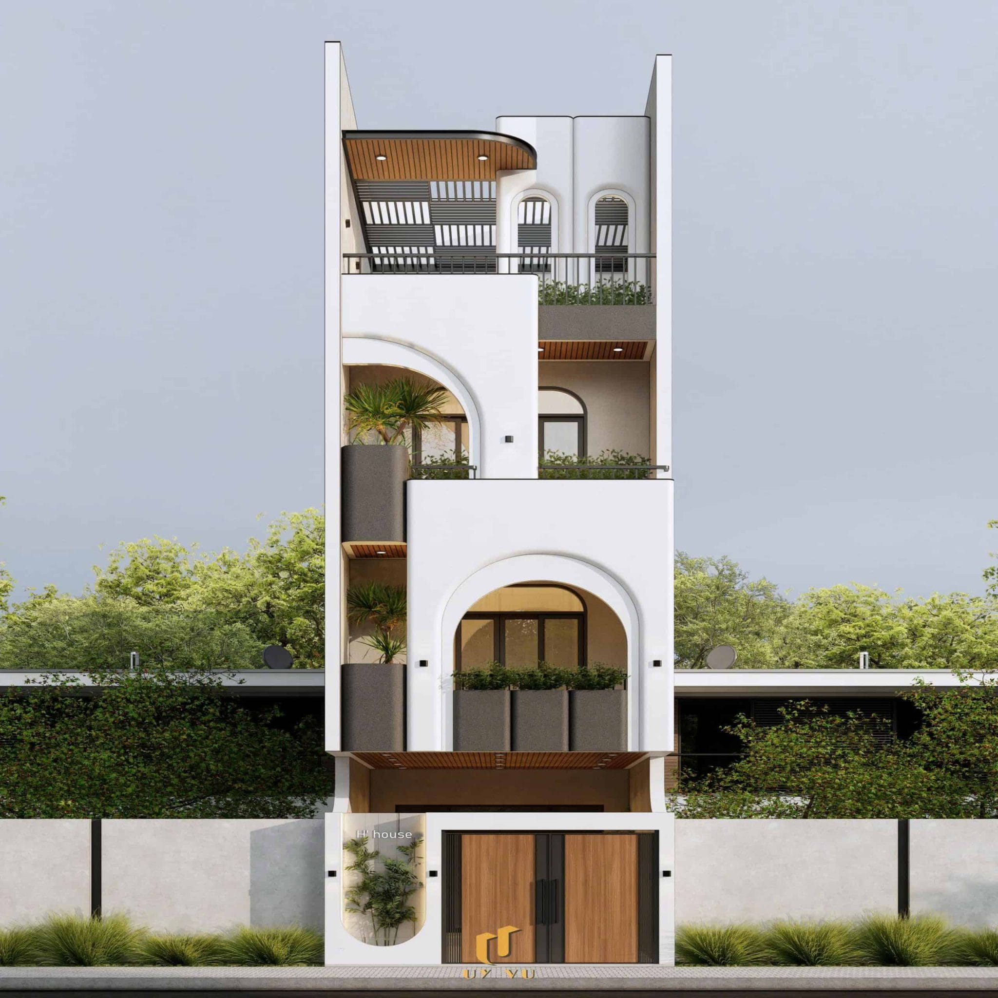 99+ Mẫu Thiết Kế Nhà Phố Đẹp, Hiện Đại, Đẳng Cấp 2025 - 2026