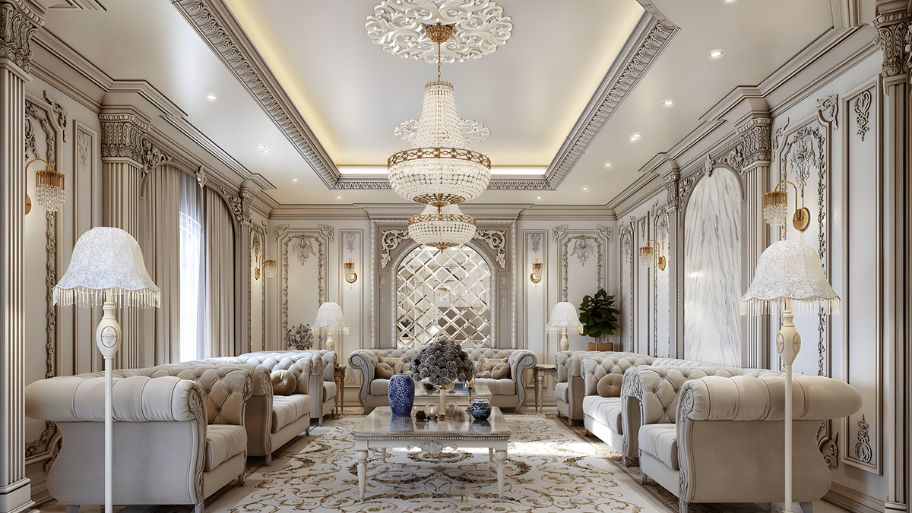 Top 6 phong cách thiết kế nội thất biệt thự đón đầu xu hướng 2026 Phong cách thiết kế nội thất biệt thự kiểu Pháp