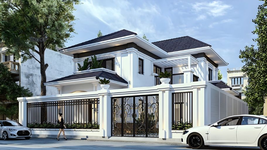 Thiết kế tường rào biệt thự tạo dấu ấn ngay từ ánh nhìn đầu tiên Tầm quan trọng của thiết kế tường rào biệt thự