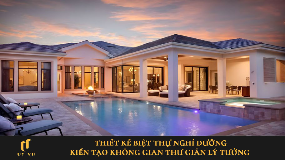 Thiết kế biệt thự nghỉ dưỡng kiến tạo không gian thư giãn lý tưởng