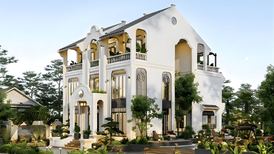 Thiết kế biệt thự mái Thái mang đến không gian sống lý tưởng Thiết kế biệt thự vườn mái Thái hài hòa với thiên nhiên