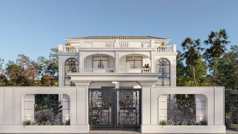 Chiêm ngưỡng top 5 mẫu thiết kế cổng nhà biệt thự đẹp, tiện nghi Thiết kế cổng nhà biệt thự theo phong cách cổ điển