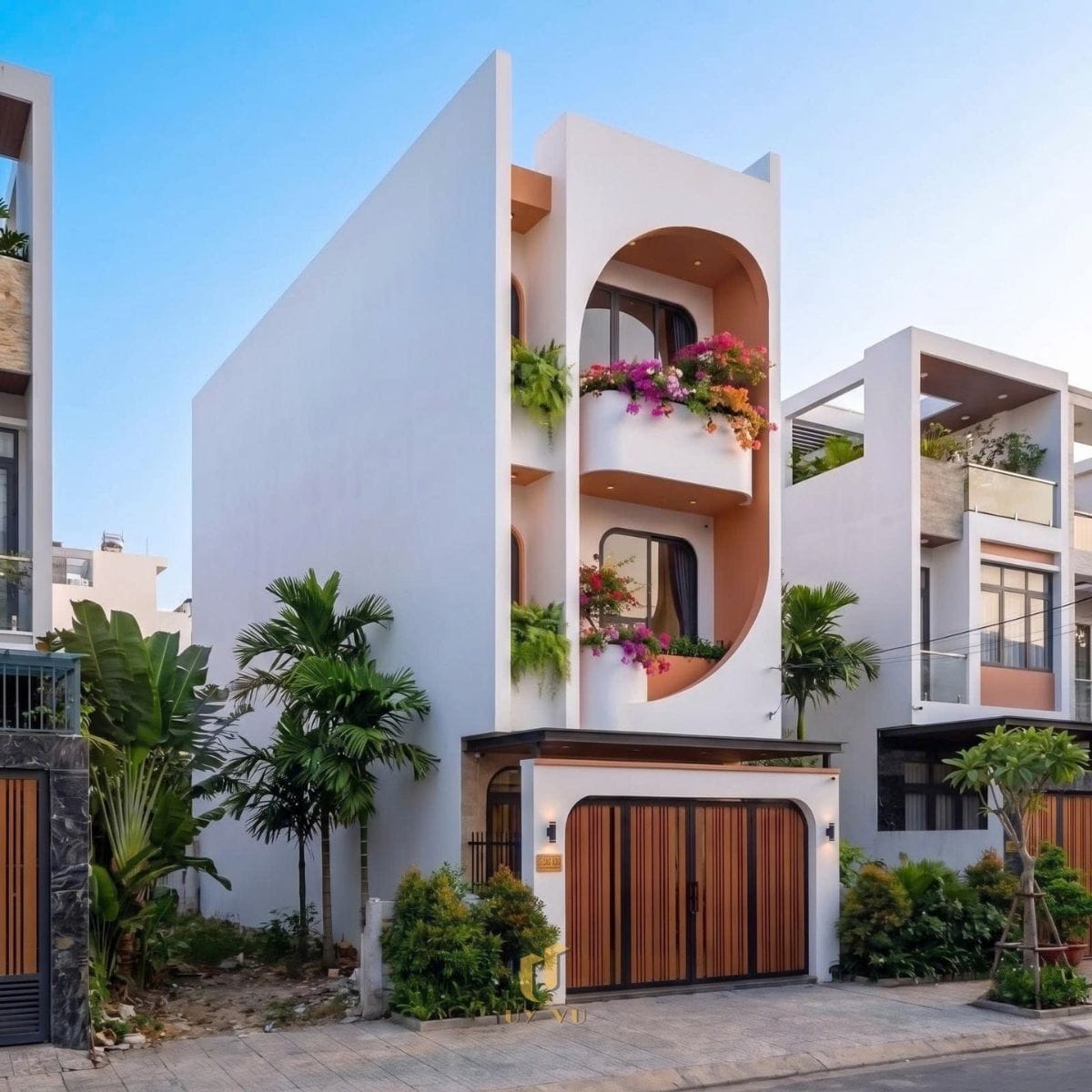 Thiết kế tinh gọn, tiện nghi vừa đủ - Nhà chị Lam Phương Thiết kế mặt tiền nhà chị Lam Phương