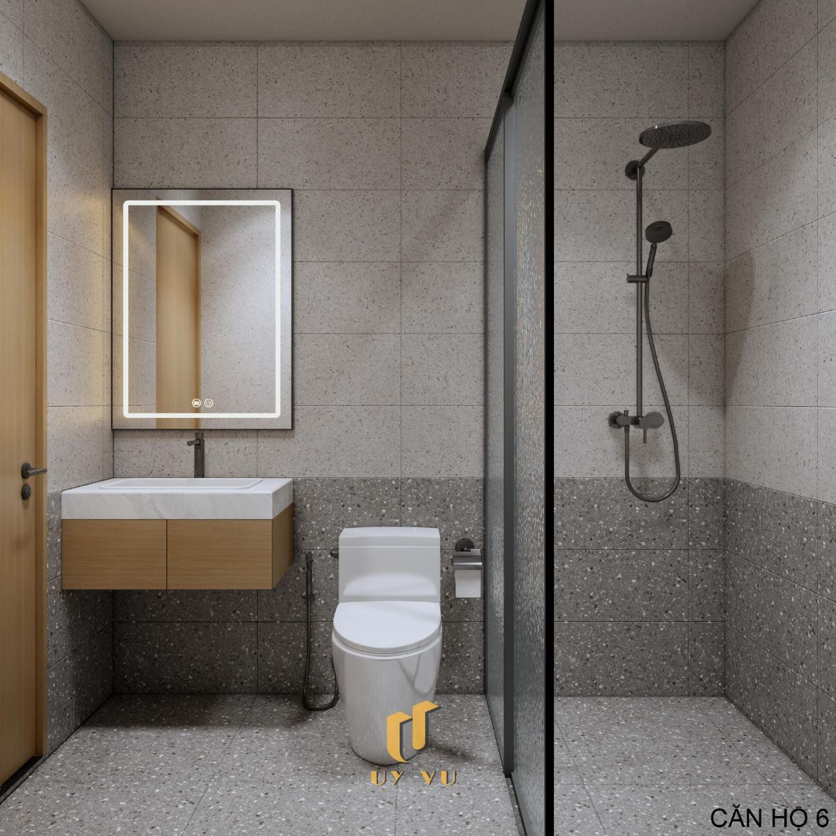 Th's Apartment - Không gian sống thoáng đãng giữa lòng thành phố Nhà vệ sinh sạch sẽ căn hộ 6 nhà cô Thắm