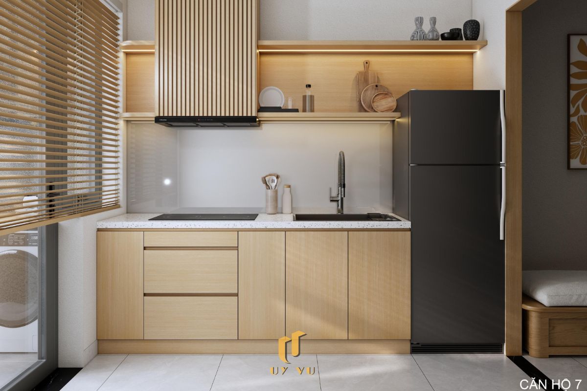 Th's Apartment - Không gian sống thoáng đãng giữa lòng thành phố Phòng khách hiện đại căn hộ 7 nhà cô Thắm