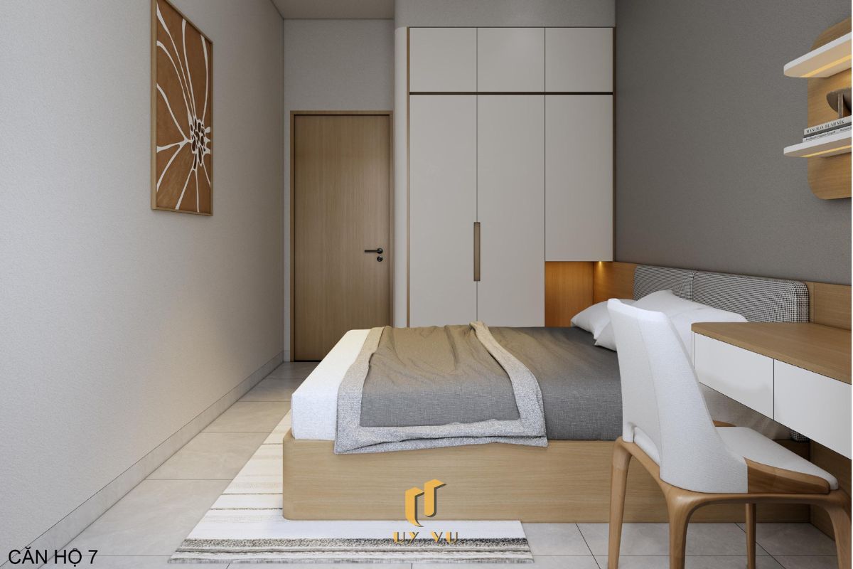 Th's Apartment - Không gian sống thoáng đãng giữa lòng thành phố Phòng ngủ trang nhã căn hộ 7 nhà cô Thắm