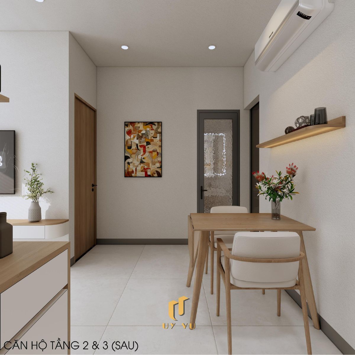Khám phá căn hộ hiện đại của anh Lực - Đà Nẵng Phòng khách tinh tế căn hộ tầng 2, 3 sau nhà anh Lực