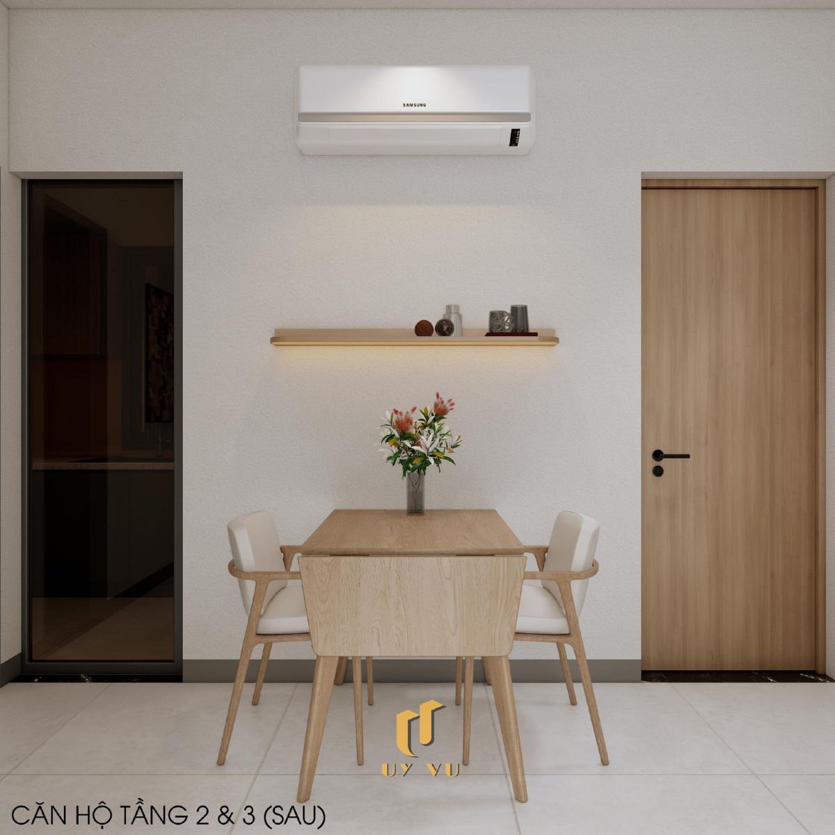 Khám phá căn hộ hiện đại của anh Lực - Đà Nẵng Phòng khách trang nhã căn hộ tầng 2, 3 sau nhà anh Lực