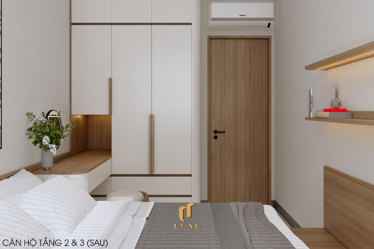 Khám phá căn hộ hiện đại của anh Lực - Đà Nẵng Phòng ngủ ấm cúng căn hộ tầng 2, 3 sau nhà anh Lực