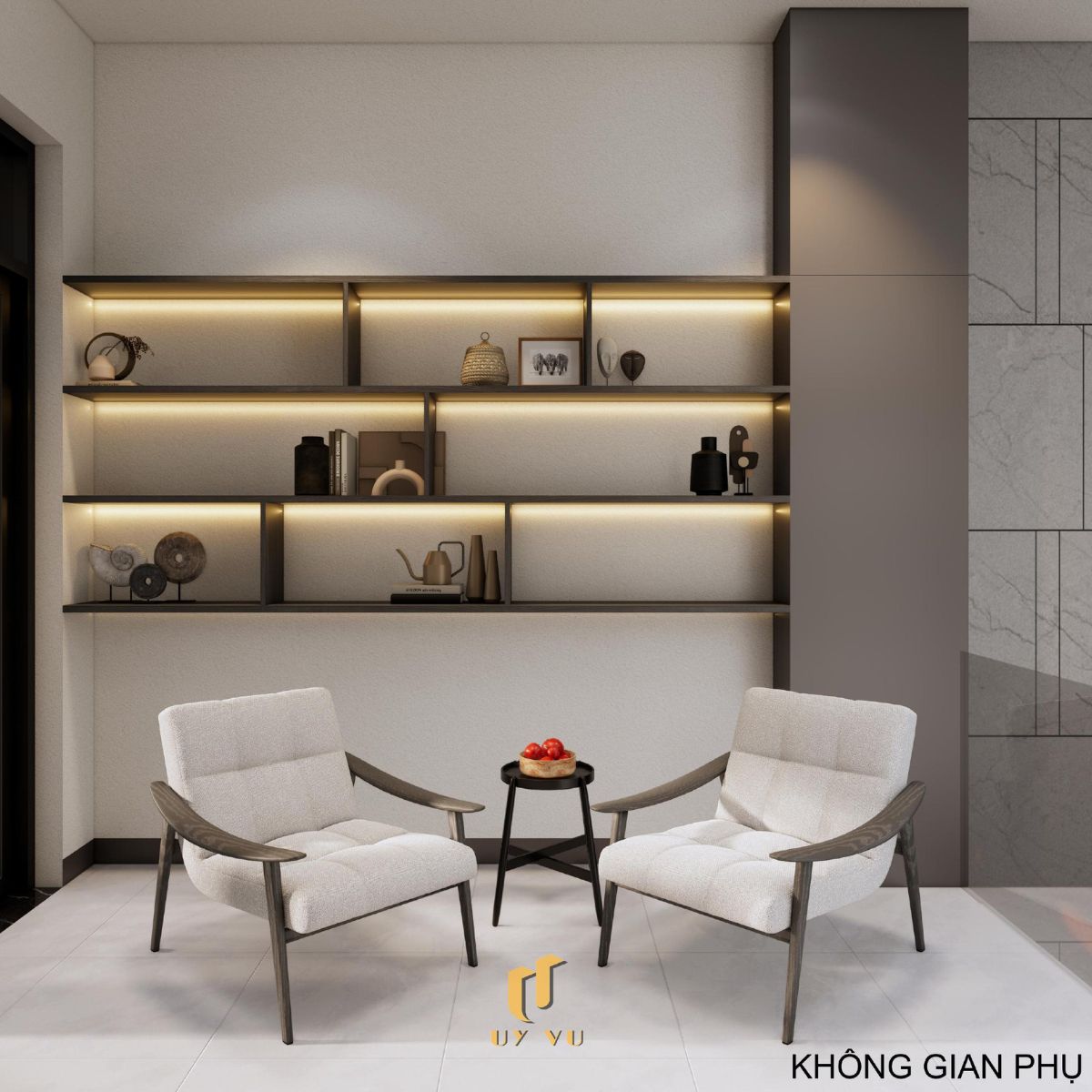 Nhà phố hiện đại 3 tầng - Không gian sống xanh, thoáng sáng giữa đô thị Không gian phụ nhà anh Hiệu - Phước Lý