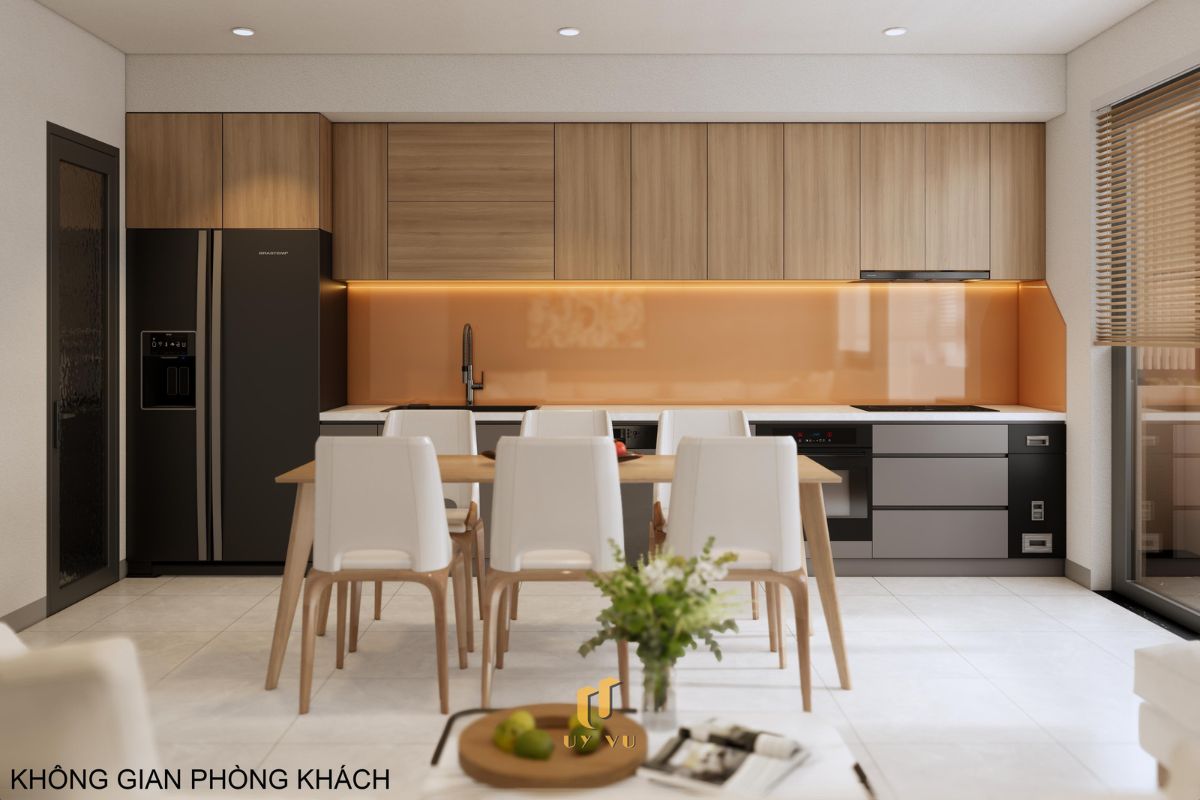 Khám phá căn hộ hiện đại của anh Lực - Đà Nẵng Phòng khách trang nhã tầng 4 nhà anh Lực