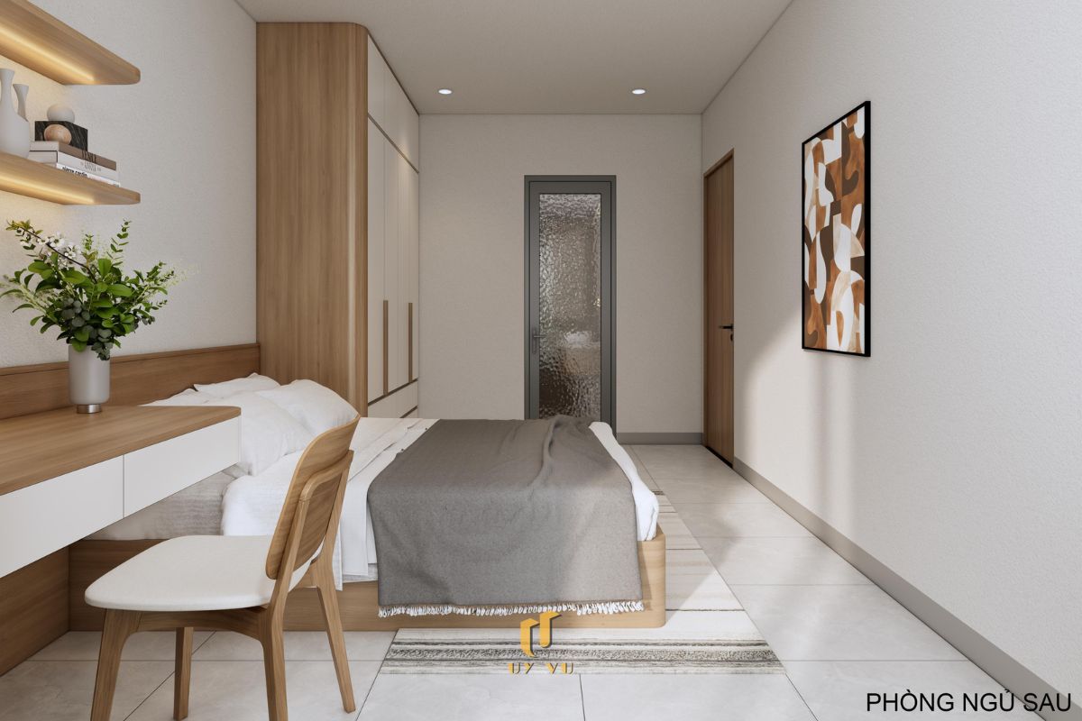 Khám phá căn hộ hiện đại của anh Lực - Đà Nẵng Phòng ngủ sau hiện đại tầng 4 nhà anh Lực