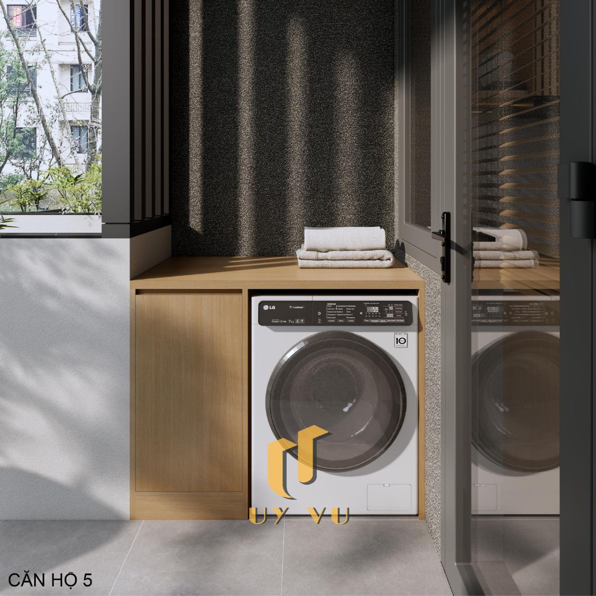 Th's Apartment - Không gian sống thoáng đãng giữa lòng thành phố Khu giặt phơi căn hộ 5 nhà cô Thắm
