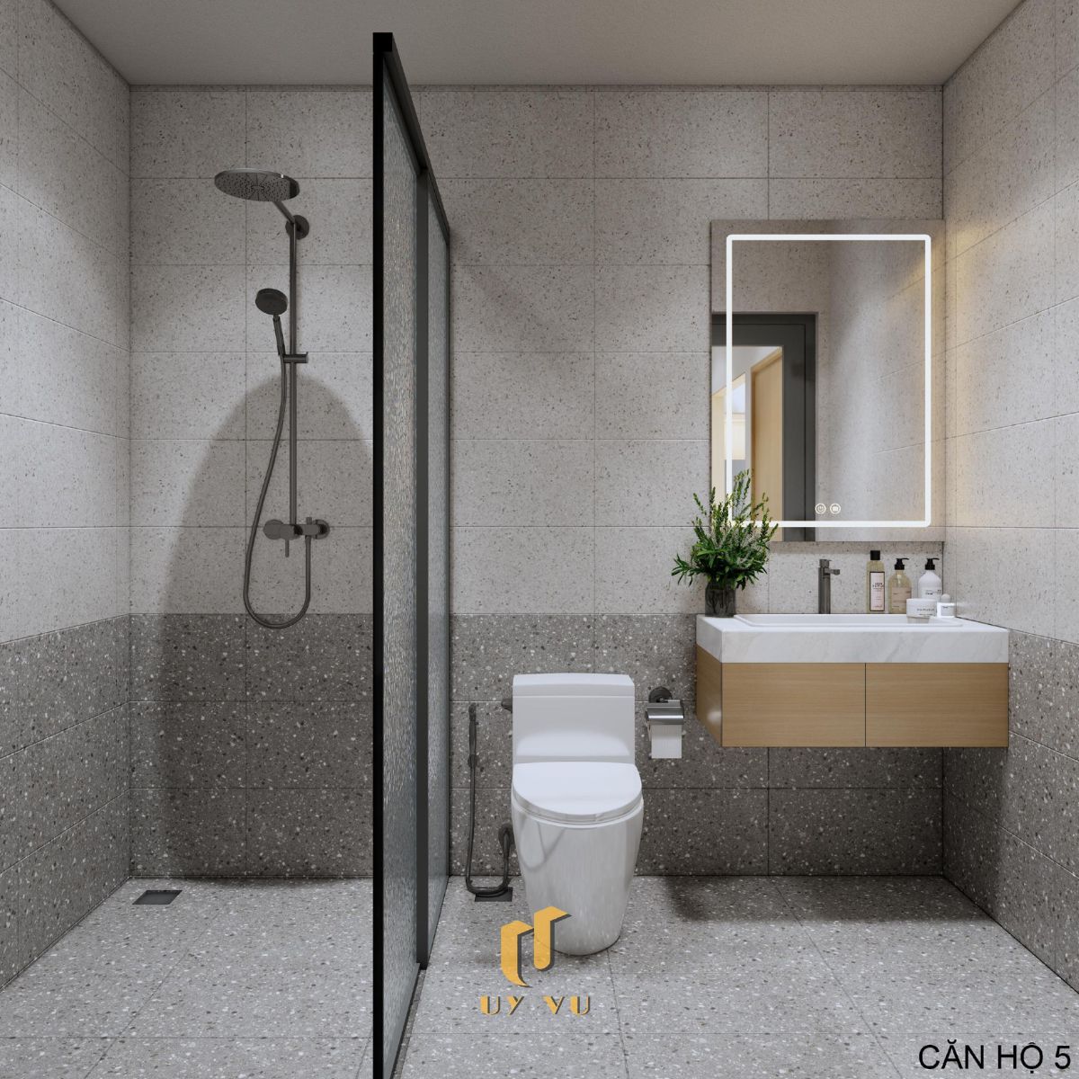 Th's Apartment - Không gian sống thoáng đãng giữa lòng thành phố Nhà vệ sinh căn hộ 5 nhà cô Thắm