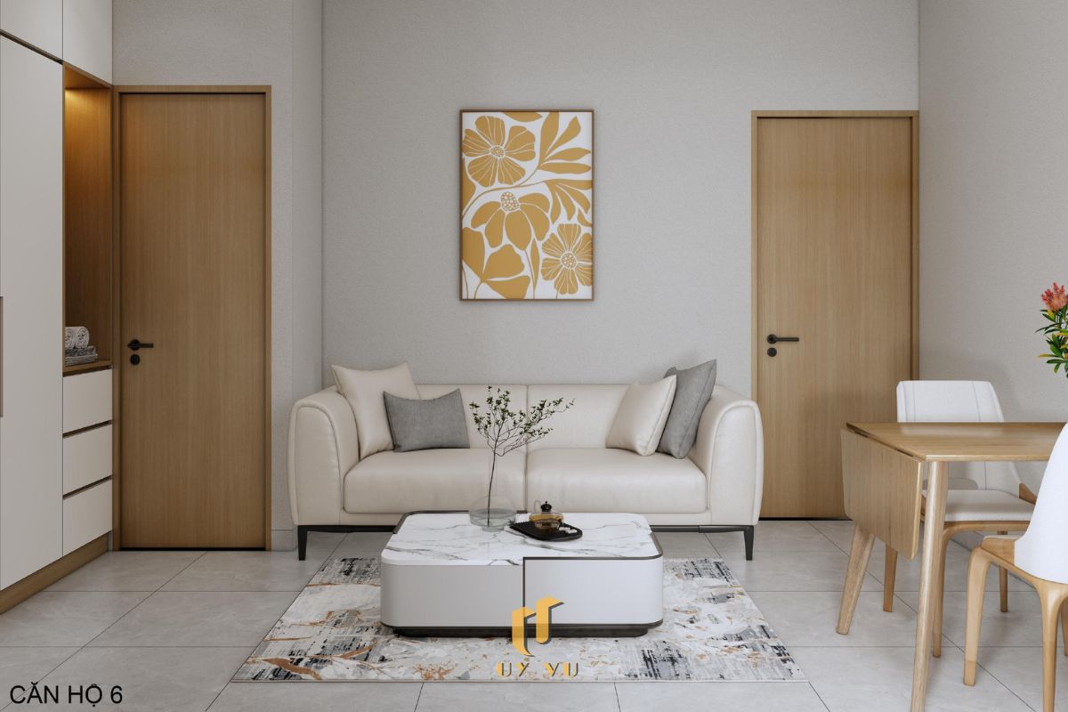 Th's Apartment - Không gian sống thoáng đãng giữa lòng thành phố Phòng khách căn hộ 6 nhà cô Thắm