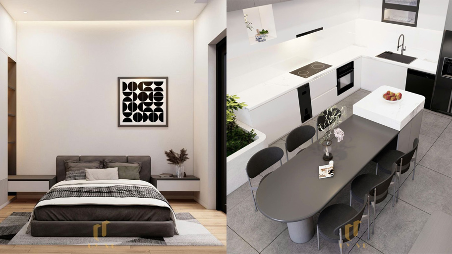 Căn hộ cho thuê 1 phòng ngủ diện tích 40m2