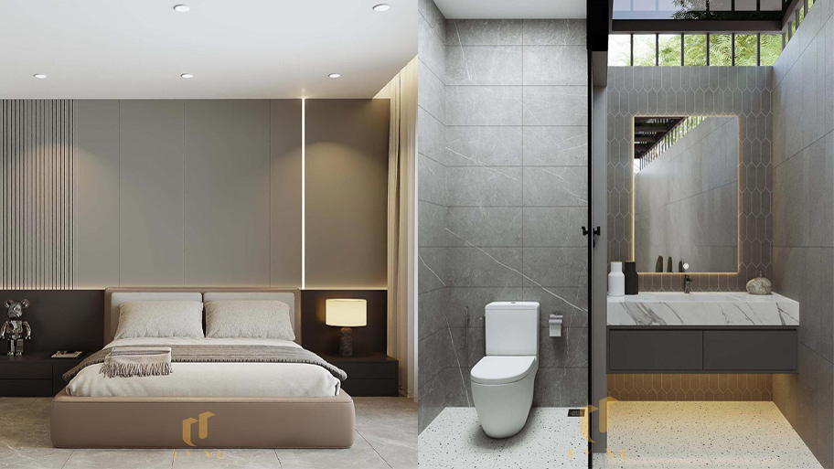 Căn hộ cho thuê 1 phòng ngủ phong cách hiện đại