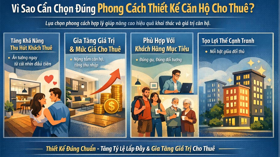 Lý do cần chọn đúng phong cách thiết kế căn hộ