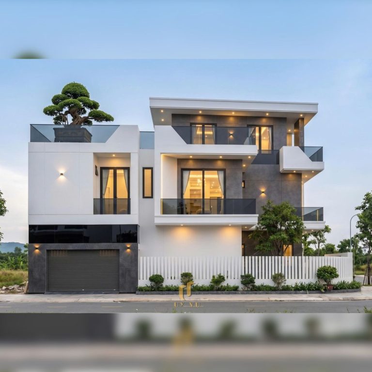 Mặt tiền biệt thự nhà anh Toàn