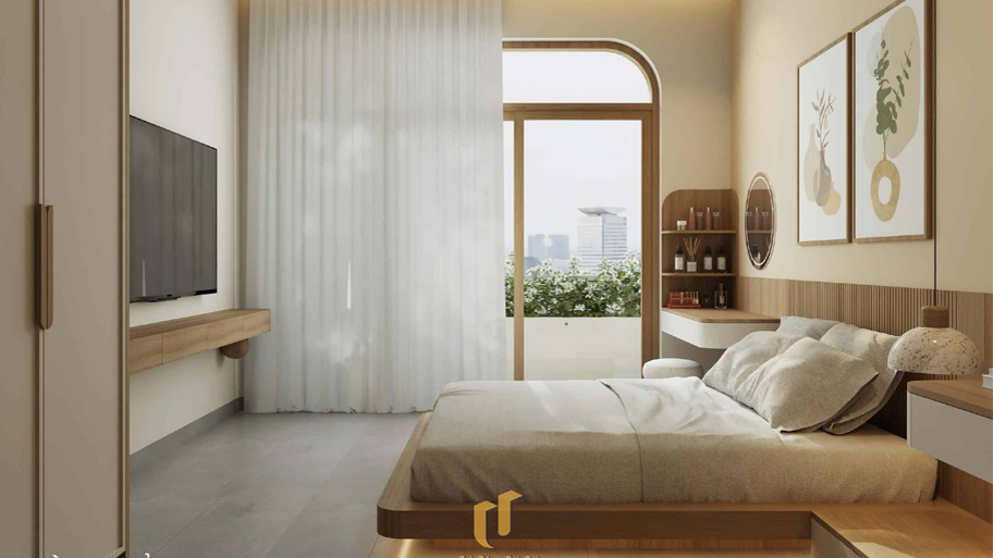 Mẫu căn hộ cho thuê 1 phòng ngủ thiết kế độc đáo