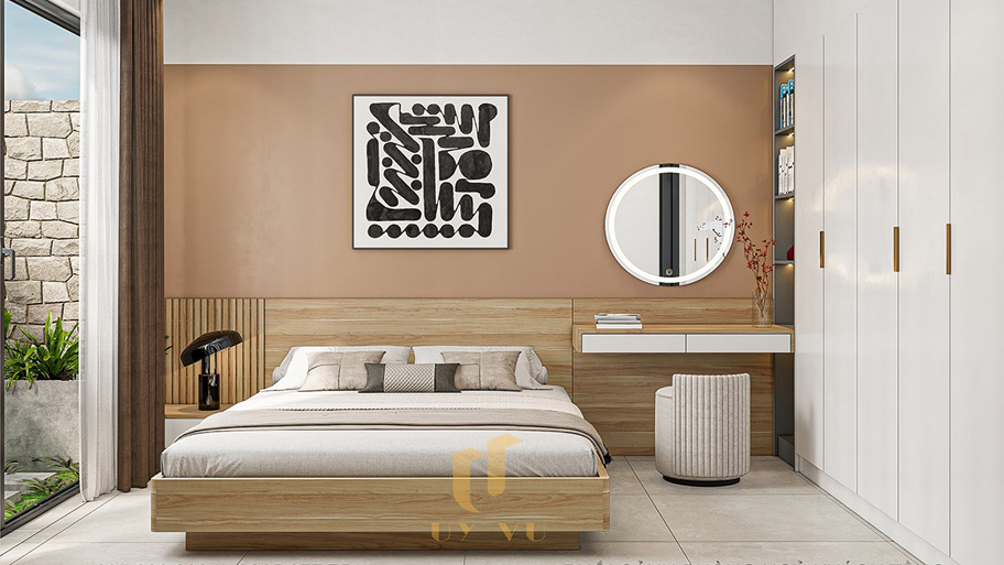 Mẫu phòng ngủ 5m2 phong cách đơn giản
