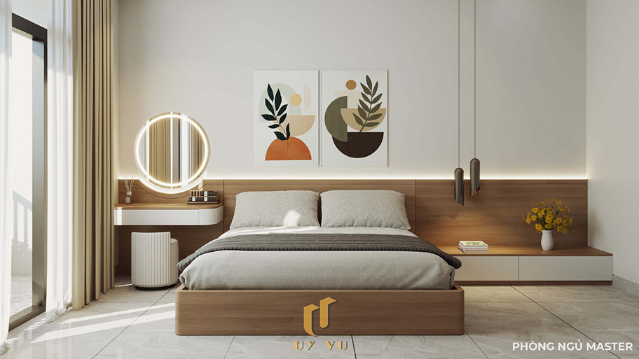 Mẫu phòng ngủ diện tích 5m2 với thiết kế đơn giản