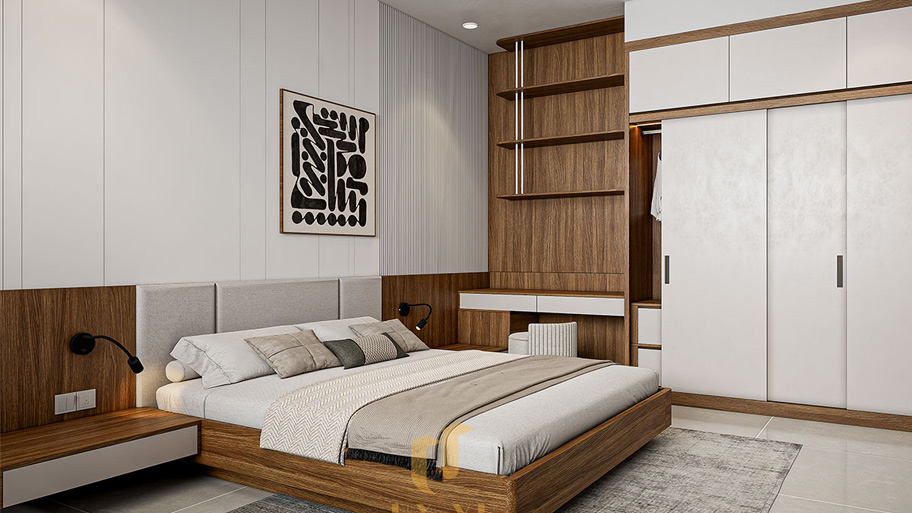 Mẫu thiết kế phòng ngủ đẹp diện tích 5m2