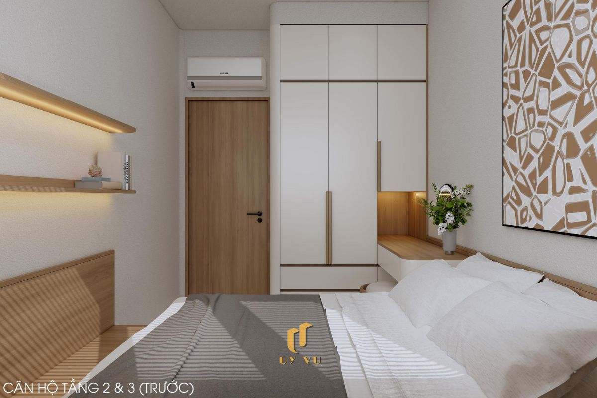Khám phá căn hộ hiện đại của anh Lực - Đà Nẵng Phòng ngủ tinh tế căn hộ tầng 2,3 trước nhà anh Lực