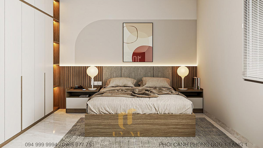 Thiết kế phòng ngủ 5m2 với 1 giường ngủ