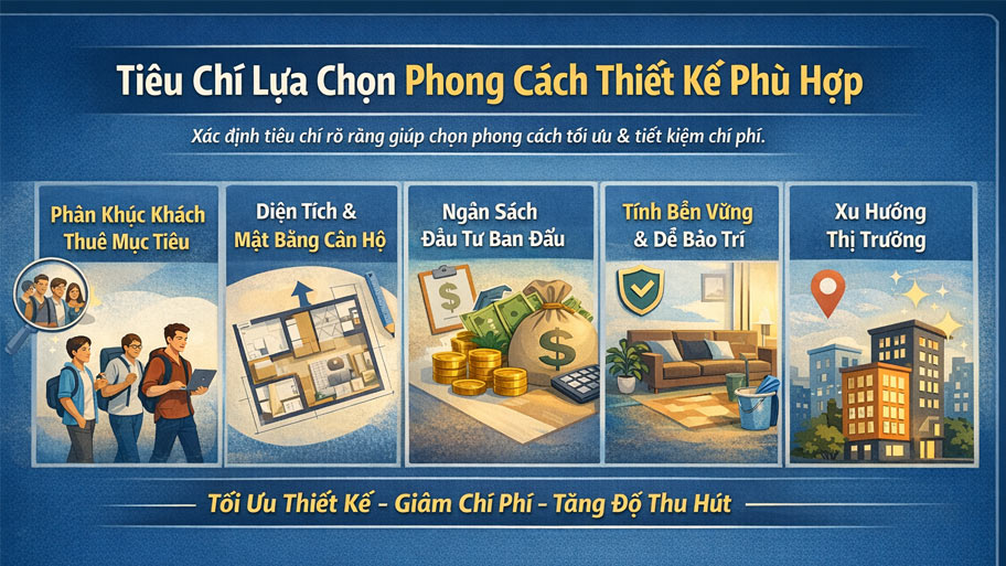 Tiêu chí lựa chọn phong cách thiết kế phù hợp