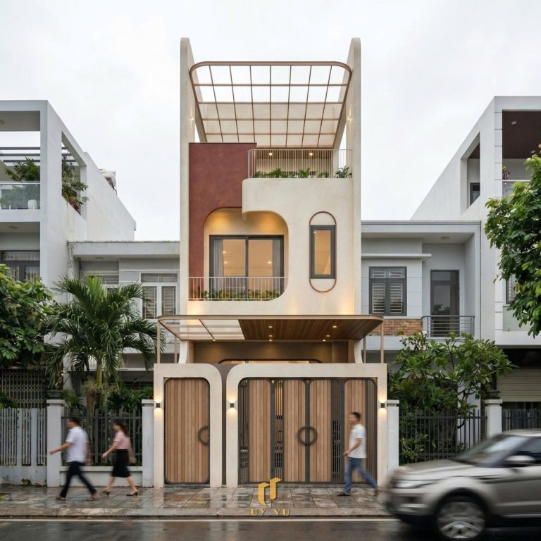 BÁO GIÁ XÂY DỰNG PHẦN THÔ TẠI ĐÀ NẴNG Mặt tiền nhà phố anh Nhân