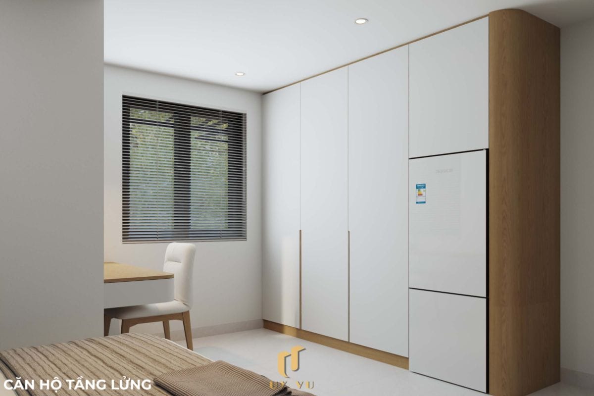 Căn hộ S's House mặt tiền 2 góc đẳng cấp giữa lòng Đà Nẵng Phòng ngủ tiện nghi ăn hộ tầng lửng nhà anh Sự