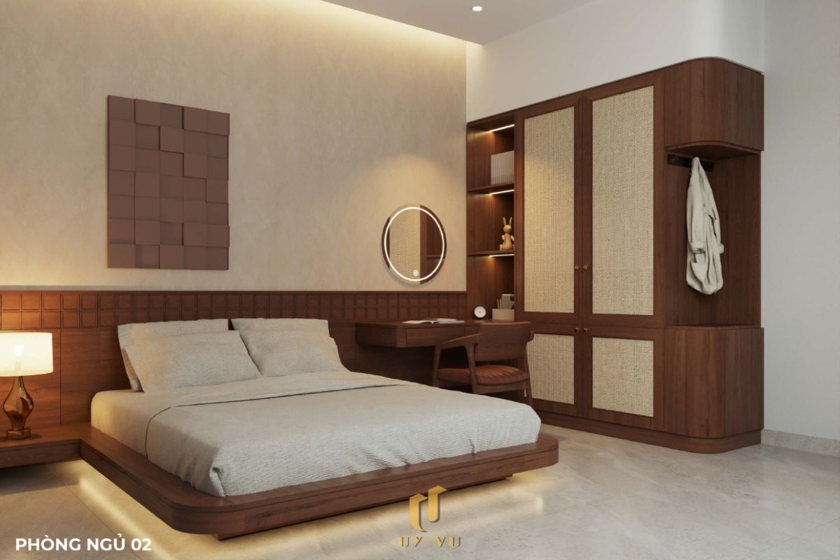 Vẻ Đẹp Nguy Nga Của Biệt Thự Ông Hoàng Đà Nẵng Phòng ngủ 02 hiện đại biệt thự ông Hoàng