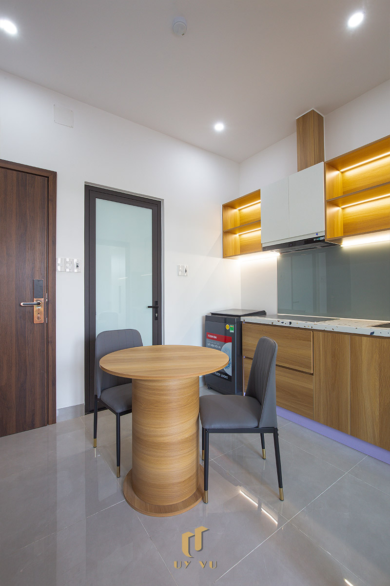 Mỡ Apartment – Căn Hộ Cho Thuê Đà Nẵng Hiện Đại, Tối Ưu 3-Nội thất căn hộ studio Mỡ Apartment tối ưu diện tích và ánh sáng tự nhiên