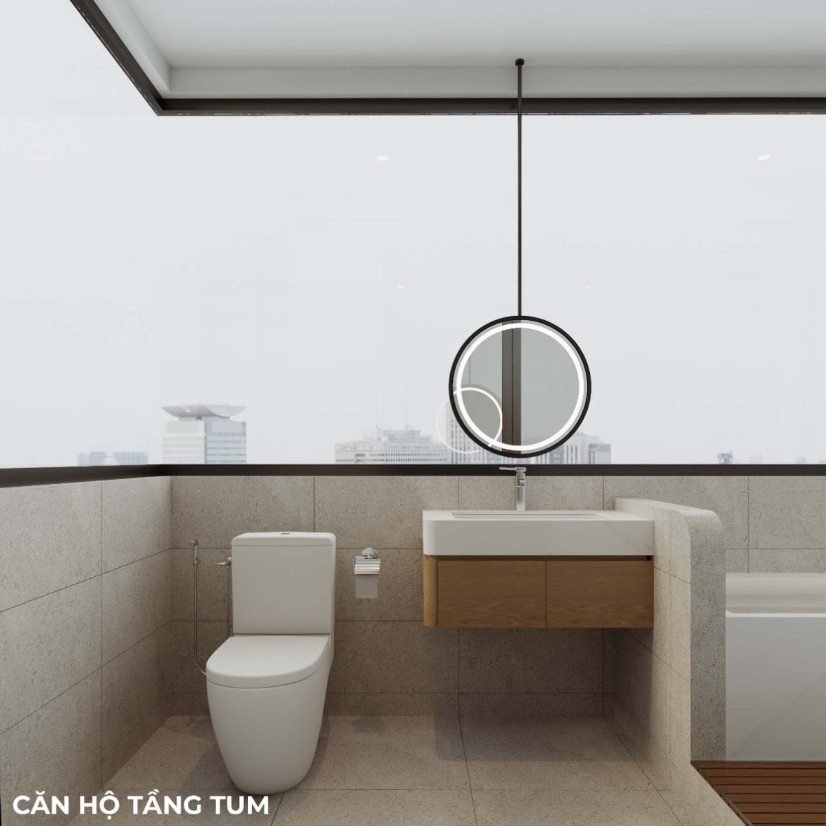Căn hộ S's House mặt tiền 2 góc đẳng cấp giữa lòng Đà Nẵng WC căn hộ tầng tum nhà anh Sự