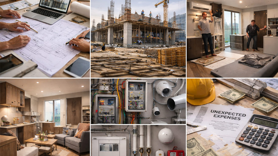 Các khoản chi phí chính khi xây căn hộ cho thuê