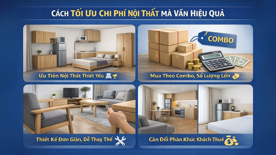 Cách tối ưu chi phí nội thất mà vẫn hiệu quả