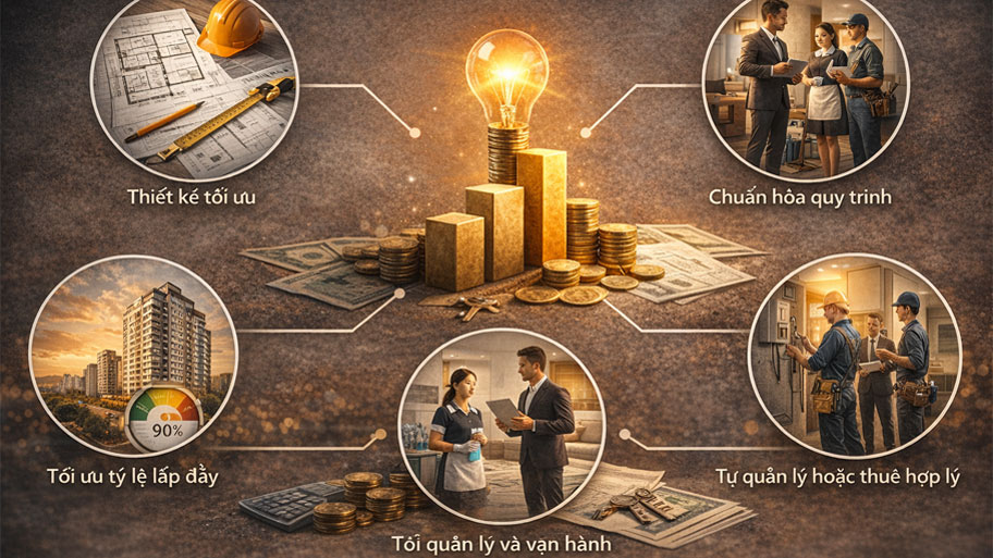 Cách tối ưu chi phí vận hành căn hộ cho thuê