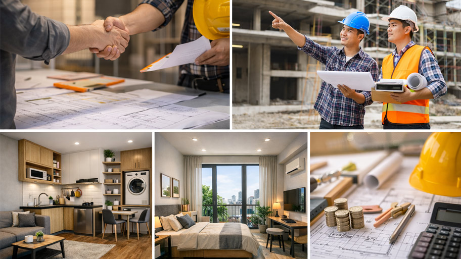 Lý do cần chọn đúng đơn vị xây dựng căn hộ cho thuê