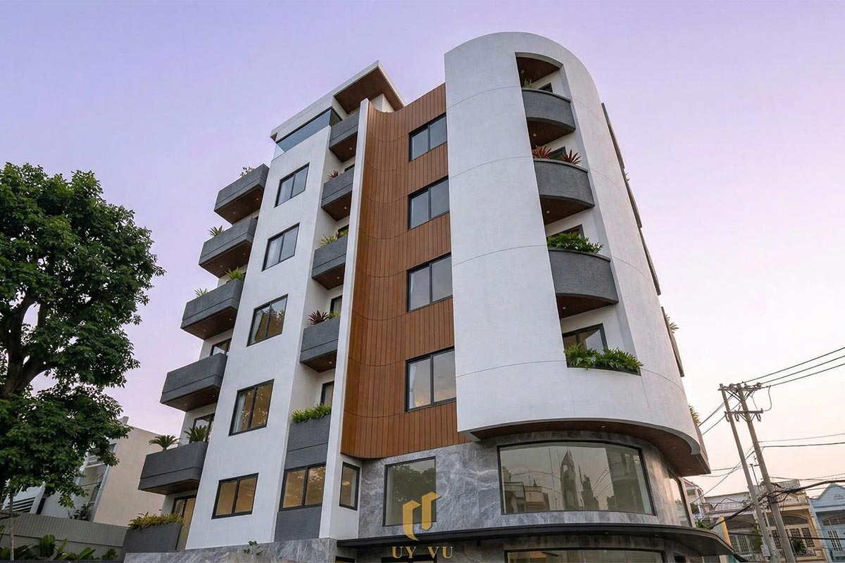 Căn hộ S's House mặt tiền 2 góc đẳng cấp giữa lòng Đà Nẵng Mặt tiền căn hộ 7 tầng S house - Ngũ Hành Sơn Đà Nẵng