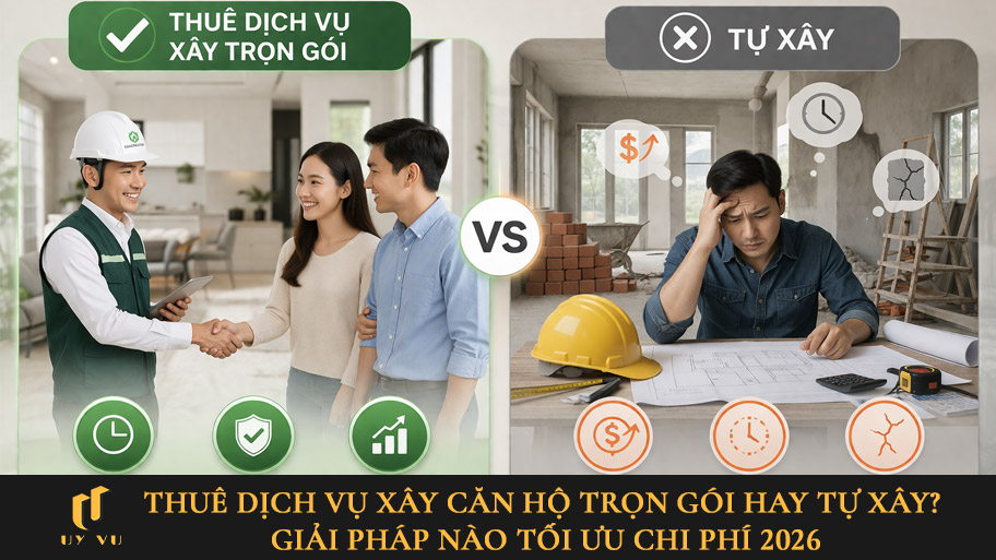 Nên thuê dịch vụ xây căn hộ trọn gói hay tự xây