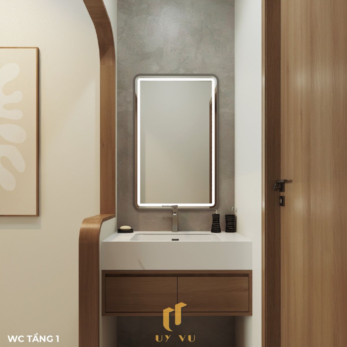 KHÁM PHÁ CÔNG TRÌNH KIẾN TRÚC HIỆN ĐẠI - NHÀ CHỊ THẢO MY WC tầng 1 nhà chị Thảo My